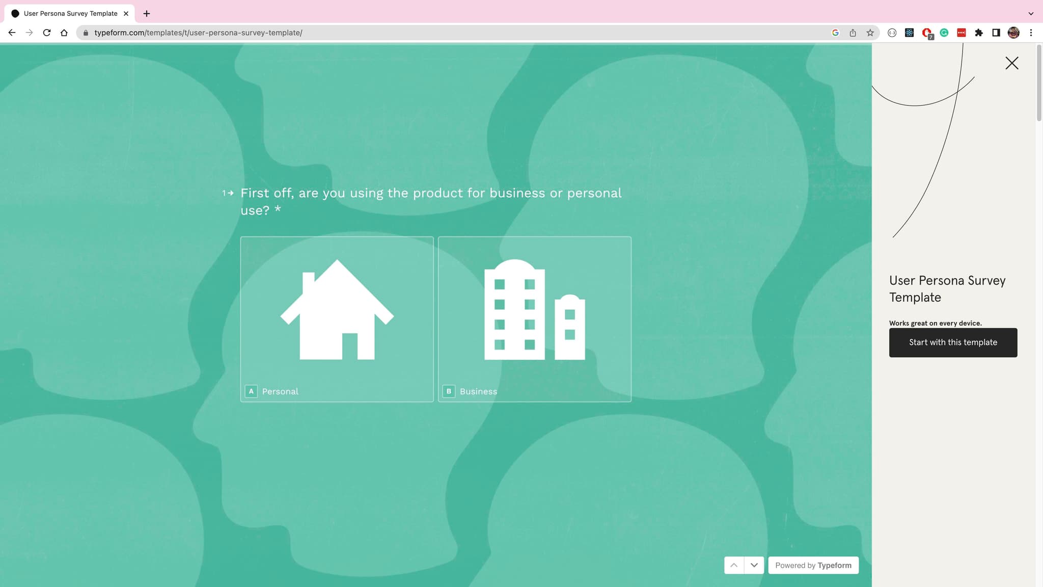 Conditional rendering in Typeform